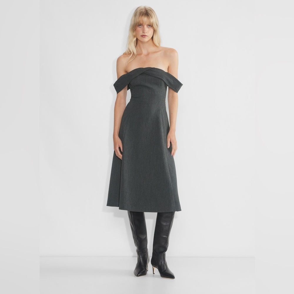 Aritzia‎ Wilfred Victorie Grey Dress NWT